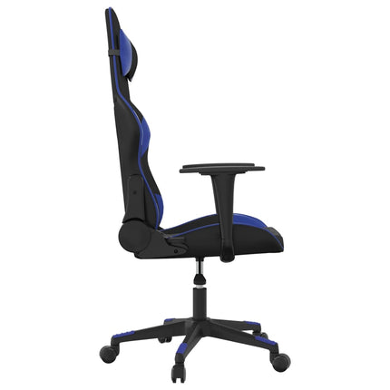 Gamingstol svart och blå konstläder