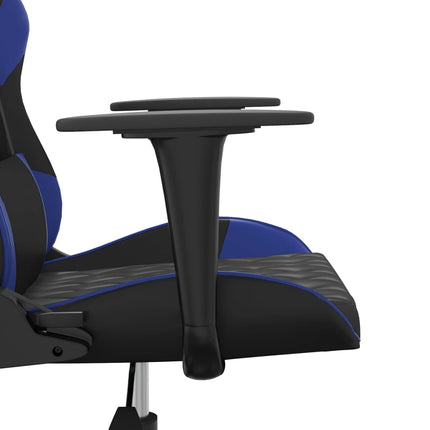 Gamingstol svart och blå konstläder