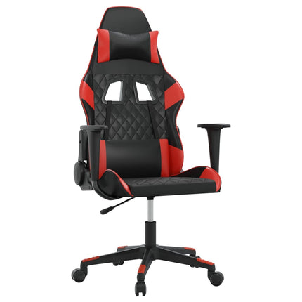Gamingstol svart och röd konstläder