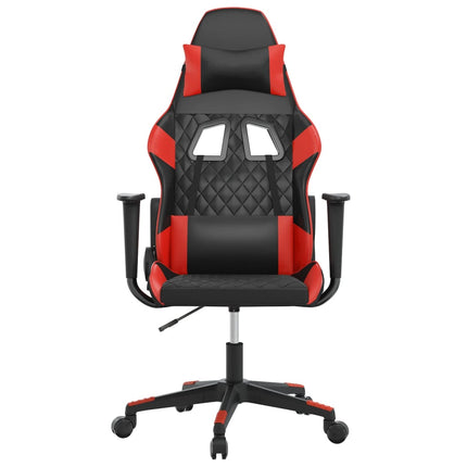 Gamingstol svart och röd konstläder