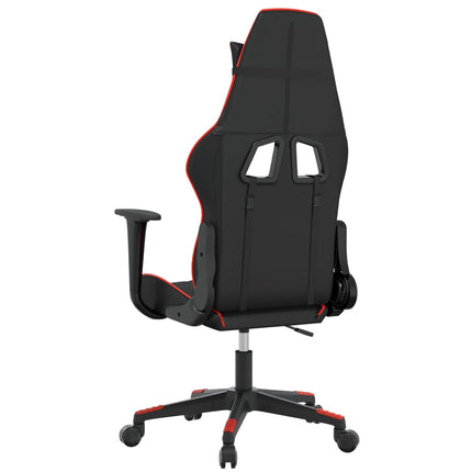Gamingstol svart och röd konstläder