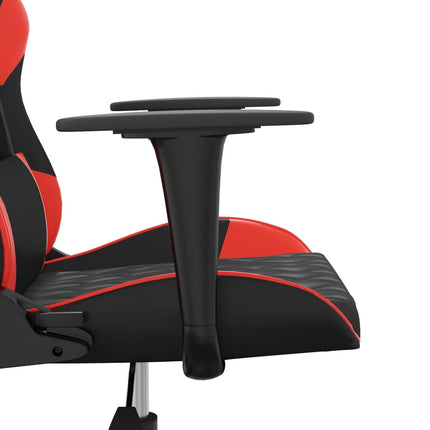 Gamingstol svart och röd konstläder