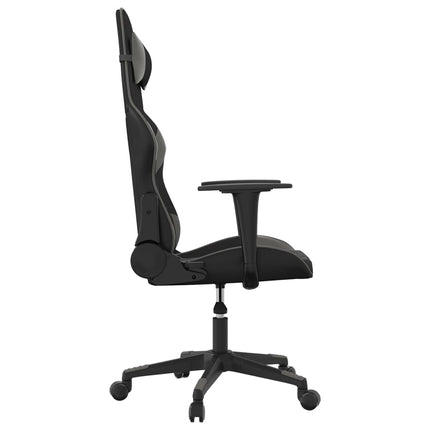 Gamingstol svart och grå konstläder