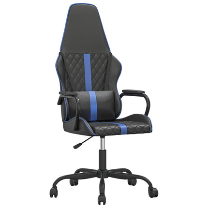 Gamingstol svart och blå konstläder