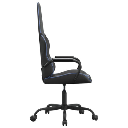Gamingstol svart och blå konstläder