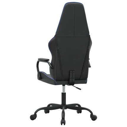 Gamingstol svart och blå konstläder