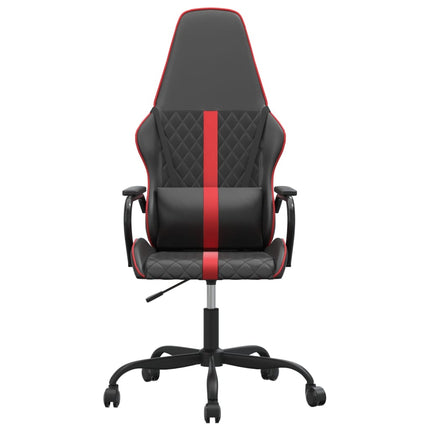 Gamingstol svart och röd konstläder