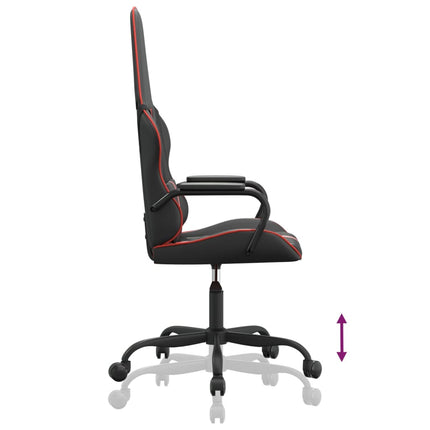 Gamingstol svart och röd konstläder