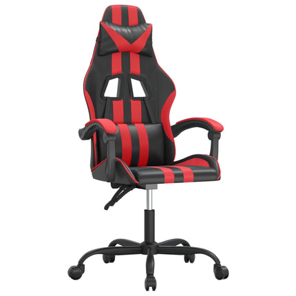 Gamingstol svart och röd konstläder