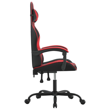 Gamingstol svart och röd konstläder