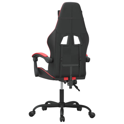 Gamingstol svart och röd konstläder