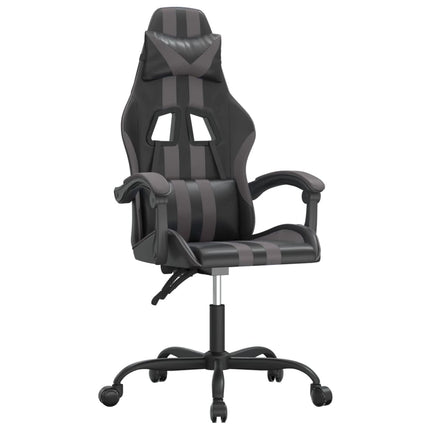 Gamingstol svart och grå konstläder
