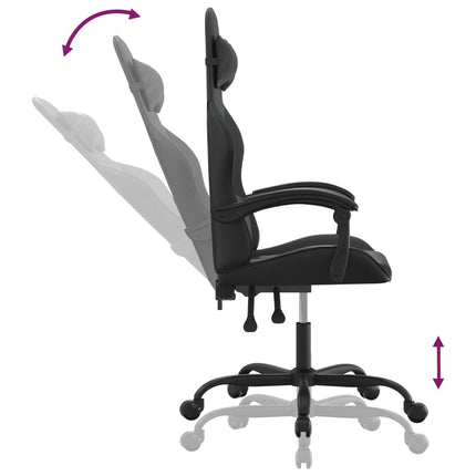 Gamingstol svart konstläder