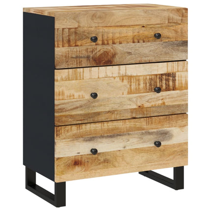 Skänk 2 delar 60x33x75 cm grovt mangoträ