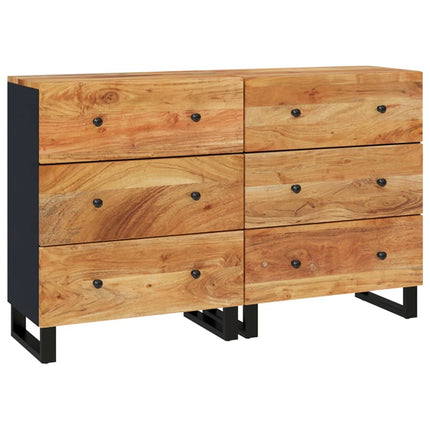 Skänk 2 delar 60x33x75 cm massivt akaciaträ