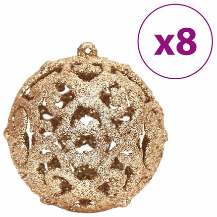Julgranskulor 100 st chanpange och brun 3/4/6 cm