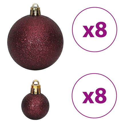Julgranskulor 100 st chanpange och brun 3/4/6 cm