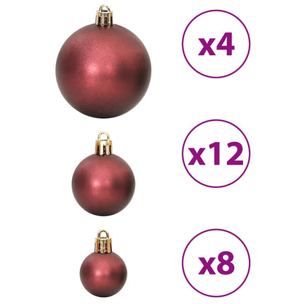 Julgranskulor 100 st chanpange och brun 3/4/6 cm