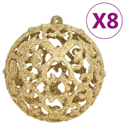 Julgranskulor 111 delar guld polystyren