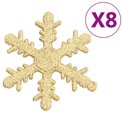 Julgranskulor 111 delar guld polystyren