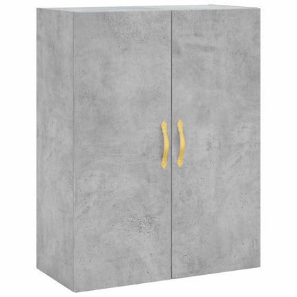 Högskåp betonggrå 69,5x34x180 cm konstruerat trä