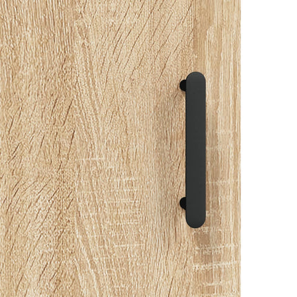 Högskåp sonoma-ek 69,5x34x180 cm konstruerat trä