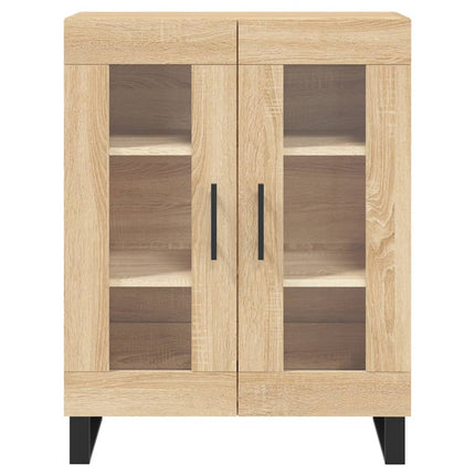 Högskåp sonoma-ek 69,5x34x180 cm konstruerat trä