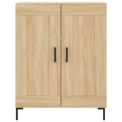 Högskåp sonoma-ek 69,5x34x180 cm konstruerat trä