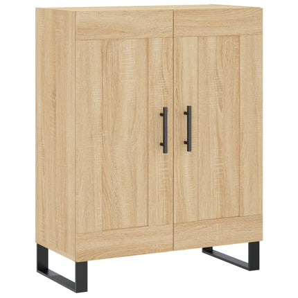 Högskåp sonoma-ek 69,5x34x180 cm konstruerat trä