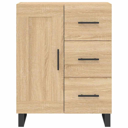 Högskåp sonoma-ek 69,5x34x180 cm konstruerat trä