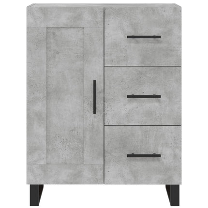 Högskåp betonggrå 69,5x34x180 cm konstruerat trä