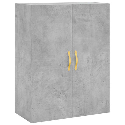 Högskåp betonggrå 69,5x34x180 cm konstruerat trä