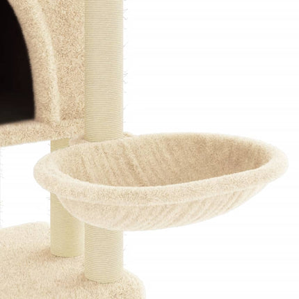 Katträd med klöspelare sisal gräddvit 180 cm