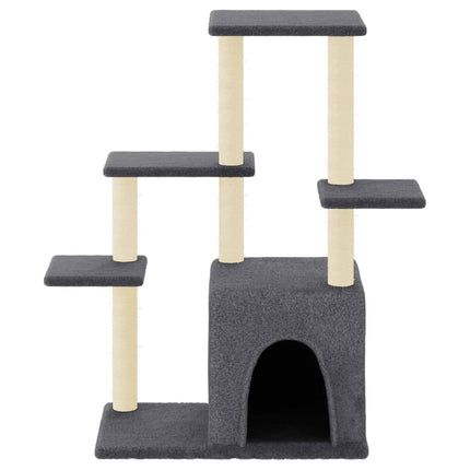 Klösträd med sisalpelare mörkgrå 97,5 cm