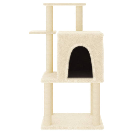 Klösträd med sisalpelare gräddvit 97 cm