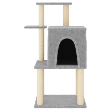 Klösträd med sisalpelare ljusgrå 97 cm