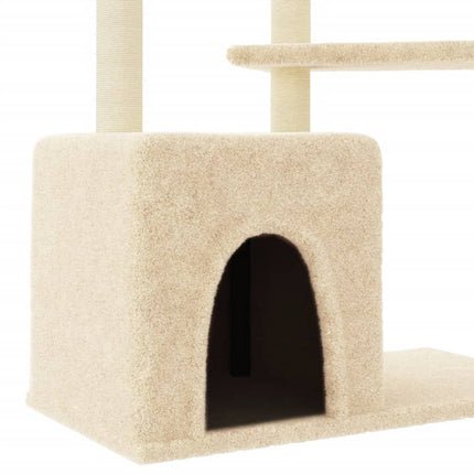 Klösträd med sisalpelare gräddvit 107,5 cm