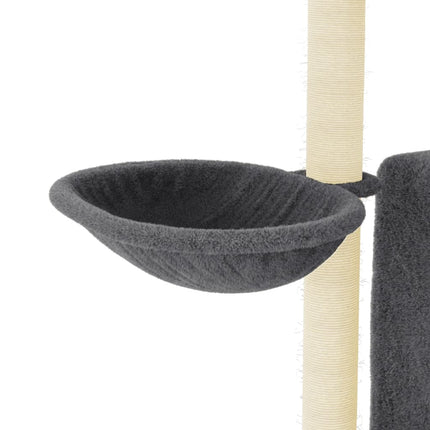 Klösträd med sisalpelare mörkgrå 96,5 cm