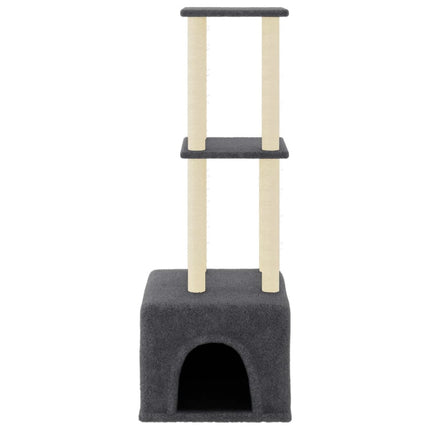 Klösträd med sisalpelare mörkgrå 133,5 cm