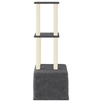 Klösträd med sisalpelare mörkgrå 133,5 cm