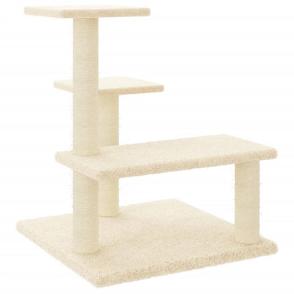 Klösträd med sisalpelare gräddvit 61 cm