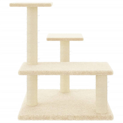 Klösträd med sisalpelare gräddvit 61 cm