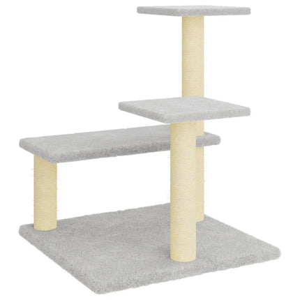 Klösträd med sisalpelare ljusgrå 61 cm