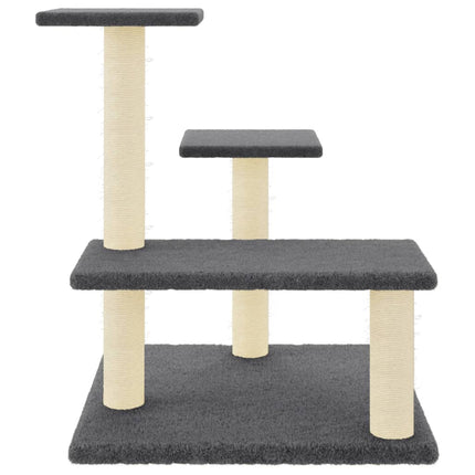 Klösträd med sisalpelare mörkgrå 61 cm