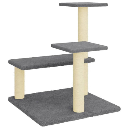 Klösträd med sisalpelare mörkgrå 61 cm