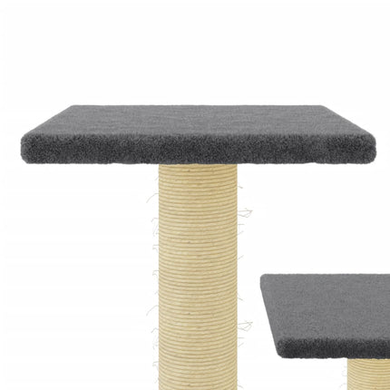 Klösträd med sisalpelare mörkgrå 61 cm