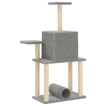 Klösträd med sisalpelare ljusgrå 122 cm