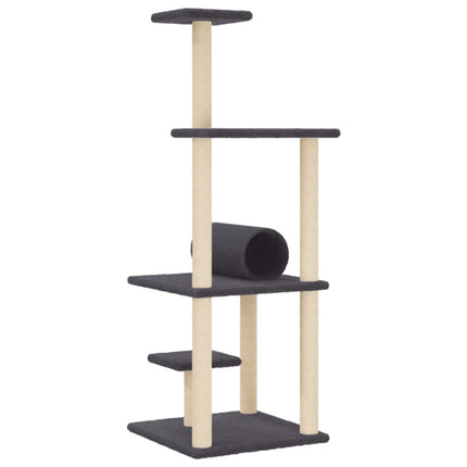 Klösträd med sisalpelare mörkgrå 136 cm