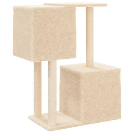 Klösträd med sisalpelare gräddvit 86 cm