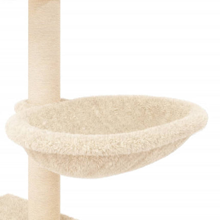 Klösträd med sisalpelare gräddvit 117 cm